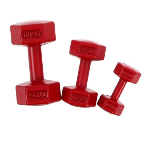 INOOMP 3 Stücke Mini-Hanteln Mini-Puppenhauszubehör Mini-Sachen Miniatur-Zeug Glocken Mini-Hantelspielzeug Mini-Langhantel-Schreibtischspielzeug Mini-Gewichte Legierung rot INOOMP 3 Stücke Mini-Hanteln Mini-Puppenhauszubehör Mini-Sachen Miniatur-Zeug Glocken Mini-Hantelspielzeug Mini-Langhantel-Schreibtischspielzeug Mini-Gewichte Legierung rot von INOOMP