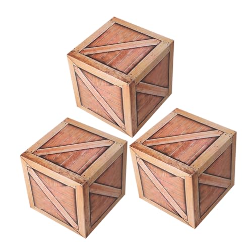 INOOMP 3 Stücke Western Cowboy Party Dekorationen Boxen Simulation Holz Box Herzstück Western Thema Party Supplies Bauernhaus Dekorationen INOOMP 3 Stücke Western Cowboy Party Dekorationen Boxen Simulation Holz Box Herzstück Western Thema Party Supplies Bauernhaus Dekorationen von INOOMP