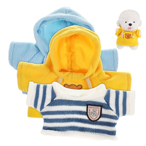 INOOMP 3 Teilige Bärenkleidung Bärenkleidung Bauen Pullover Für Bären Süße Plüschtier Outfits Lebensechte Kuscheltierkleidung Kleine Bären Plüschtierkleidung Bärenkleidung von INOOMP