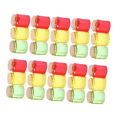 INOOMP 30 Stück Gartendekorationsornamente Mini Marmeladengläser Puppenhausglas Simulationsszene Bonbondosenmodell Miniatur Bonbondosenmodell Heimornament Heimdekor von INOOMP