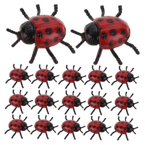 INOOMP 30 Stück Marienkäfer Modellspielzeug Mini Marienkäfer Marienkäfer 3D Modell Marienkäfer Für Den Garten Miniatur Marienkäfer Marienkäfer Künstliche Marienkäfer Zum von INOOMP