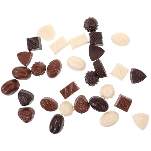 INOOMP 30 Stück Schokoladen-Ornamente Food-Dessert-Modell realistische Schokolade simuliertes Schokoladenmodell Essen gefälschte Pralinen gefälschter Nachtisch Simulation Schokolade PVC INOOMP 30 Stück Schokoladen-Ornamente Food-Dessert-Modell realistische Schokolade simuliertes Schokoladenmodell Essen gefälschte Pralinen gefälschter Nachtisch Simulation Schokolade PVC von INOOMP