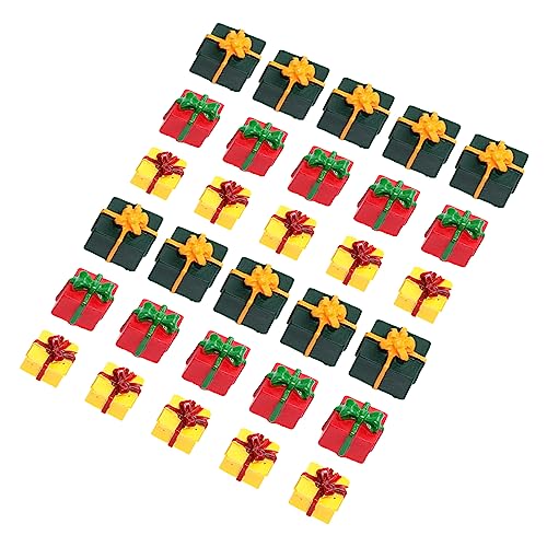 INOOMP 30 Stück Teiliges Resin Geschenkbox Figuren für Weihnachtsdekoration Miniatur Ornamente für Garten und Landschaft DIY Mikroszenen Je Rot Gelb Grün INOOMP 30 Stück Teiliges Resin Geschenkbox Figuren für Weihnachtsdekoration Miniatur Ornamente für Garten und Landschaft DIY Mikroszenen Je Rot Gelb Grün von INOOMP