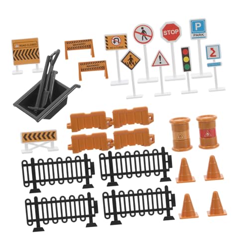 INOOMP 30 Stück -Verkehrsschild Straßenschilder-Ornamente Spielzeugzugzubehör Straßensperren Verkehrszeichen Spiel Verkehrszubehör Mini-Verkehrszeichen Papier INOOMP 30 Stück -Verkehrsschild Straßenschilder-Ornamente Spielzeugzugzubehör Straßensperren Verkehrszeichen Spiel Verkehrszubehör Mini-Verkehrszeichen Papier von INOOMP