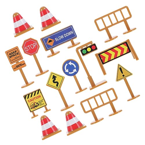 INOOMP 30 Stück des Straßenschildmodells Kind Mini-Straßenzaun Mini-Verkehrsbarriere Barrikadenzeichenmodell Mikro-Szene- Straßenmarkierungsfahrzeug Papier Gelb INOOMP 30 Stück des Straßenschildmodells Kind Mini-Straßenzaun Mini-Verkehrsbarriere Barrikadenzeichenmodell Mikro-Szene- Straßenmarkierungsfahrzeug Papier Gelb von INOOMP