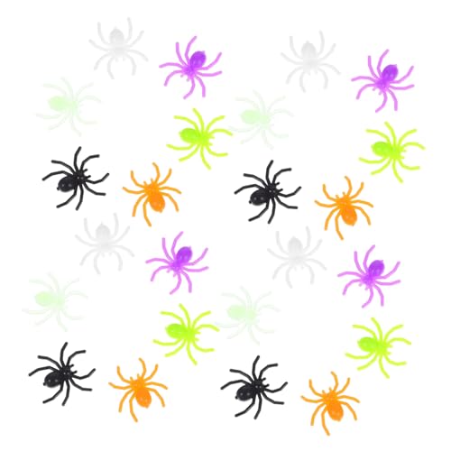 INOOMP 300stücke Realistische Fake Spinnen Für Halloween Deko Miniatur Kunststoff Spinnen Als Gruselige Scherzartikel Für Partys Und Heimdekoration von INOOMP