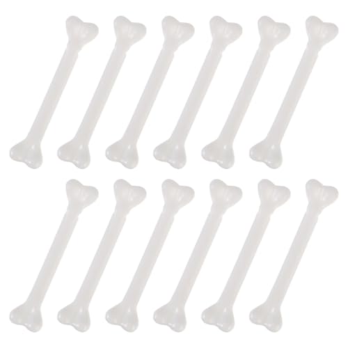 INOOMP 36pcs Mini Kunststoff Knochen, Halloween Requisiten, Festival Dekorationen, Weiß, 7, 4 cm von INOOMP