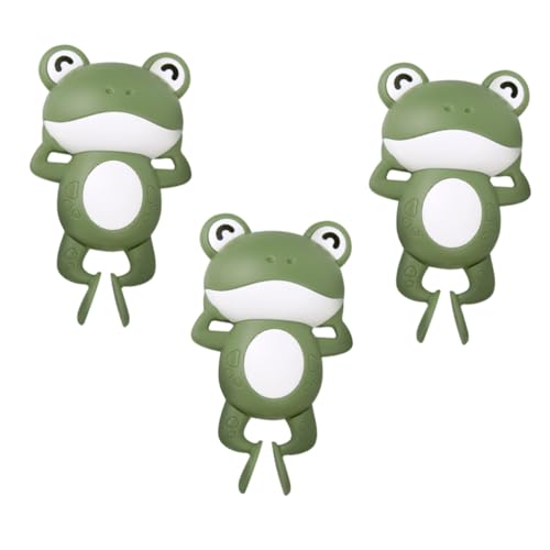 INOOMP 3Stücke Frosch Design Badewannenspielzeug für Lustiges Cartoon Duschspielzeug Sicheres Spritzspielzeug aus Hochwertigem Material für Badespaß und Lernspielzeuge von INOOMP