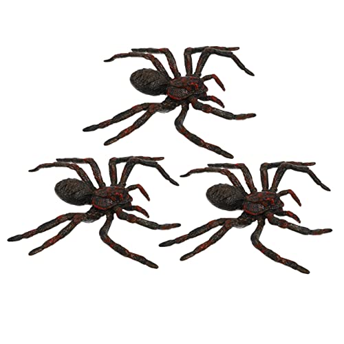 INOOMP 3Stücke Halloween Deko Gigantische Spinnen Dekoration Langlebigem Realistische Spinnen für Gruselige Partys und Türdeko Halloween Events von INOOMP