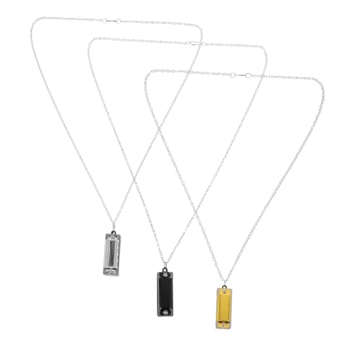 INOOMP 3Stücke Mini Mundharmonika Halskette Musik Instrumente für Pädagogisches und Anfänger und Partys INOOMP 3Stücke Mini Mundharmonika Halskette Musik Instrumente für Pädagogisches und Anfänger und Partys von INOOMP