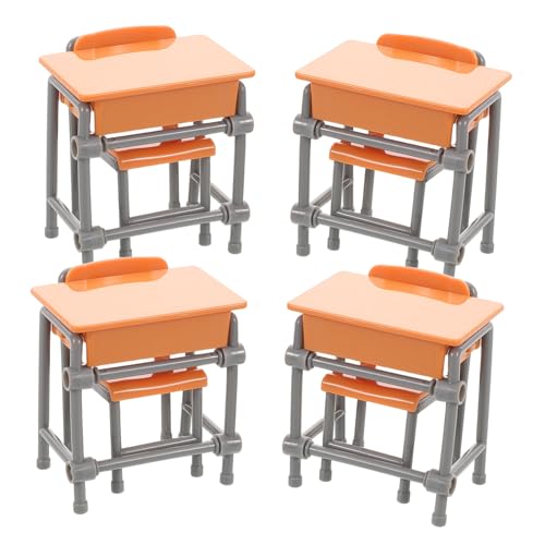 INOOMP 4sätze Miniatur Klassenzimmermöbel Teiliges Puppenhaus Schreibtisch Und Stühle Für Fantasievolles Spielen Hochwertige Kunststoffausführung Detailreiche Handwerkskunst INOOMP 4sätze Miniatur Klassenzimmermöbel Teiliges Puppenhaus Schreibtisch Und Stühle Für Fantasievolles Spielen Hochwertige Kunststoffausführung Detailreiche Handwerkskunst von INOOMP