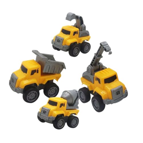 INOOMP 4 Stück Auto Zurückziehen Cartoon-Push-Auto Kleinkinder Ziehen Bauauto- Zurück Kleiner Bauwagen Für Kleinkinder Kleines BAU-LKW-modellspielzeug Plastik INOOMP 4 Stück Auto Zurückziehen Cartoon-Push-Auto Kleinkinder Ziehen Bauauto- Zurück Kleiner Bauwagen Für Kleinkinder Kleines BAU-LKW-modellspielzeug Plastik von INOOMP