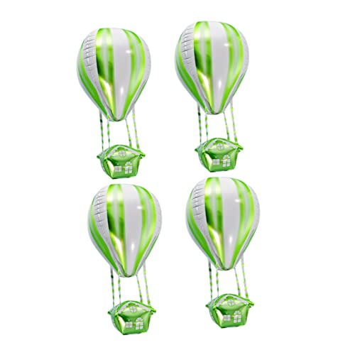 INOOMP 4 Stück Ballon Aus Aluminiumfolie Geformt Heißluftballon Aluminiumballon Königlich Kleine Folienballons Aufblasbar Heiß Folienballons Für Die Babyparty Heißer Aluminiumballon Green INOOMP 4 Stück Ballon Aus Aluminiumfolie Geformt Heißluftballon Aluminiumballon Königlich Kleine Folienballons Aufblasbar Heiß Folienballons Für Die Babyparty Heißer Aluminiumballon Green von INOOMP