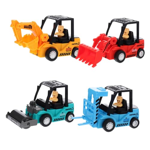 INOOMP 4 Stück Baufahrzeug Kinderspielzeug Kinderauto Autospielzeug Hausauto Indoor- für Plastik Colorful INOOMP 4 Stück Baufahrzeug Kinderspielzeug Kinderauto Autospielzeug Hausauto Indoor- für Plastik Colorful von INOOMP