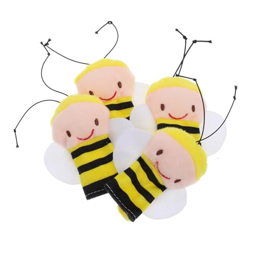 INOOMP 4 Stück Bienen-Fingerpuppenspielzeug schöne Fingerpuppen Weiches Plüschspielzeug Weiches Stoffpuppen-Geschichtenspielzeug Fingerpuppen tierische Fingerpuppe Puppe Plüschtiere INOOMP 4 Stück Bienen-Fingerpuppenspielzeug schöne Fingerpuppen Weiches Plüschspielzeug Weiches Stoffpuppen-Geschichtenspielzeug Fingerpuppen tierische Fingerpuppe Puppe Plüschtiere von INOOMP