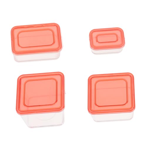 INOOMP 4 Stück Boxen Miniatur-Küchendekor wiederverwendbar Puppenhauszubehör Mini-Haushandwerk Mini schmücken Mini-Dekoration für Puppenhaus dekoratives Korbmodell Plastik von INOOMP