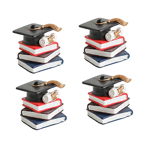 INOOMP 4 Stück Buchdekorationsornamente Hochzeit Du Kuchen -Topper Buchstapelverzierungen Mini Party -Kuchen -Dekoration Herzlichen Glückwunsch grad Cake Topper Harz Black INOOMP 4 Stück Buchdekorationsornamente Hochzeit Du Kuchen -Topper Buchstapelverzierungen Mini Party -Kuchen -Dekoration Herzlichen Glückwunsch grad Cake Topper Harz Black von INOOMP