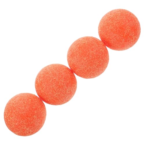 INOOMP 4 Stück Desktop -Fußballtisch Ersatz für Tischfußball Tischfußball-Spielbälle Tischfußballbälle Tischfußball-Tischspielbälle Kickertisch Zubehör Plastik Orange von INOOMP