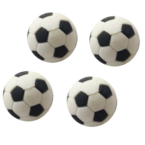 INOOMP 4 Stück Fußballmodell Mini Fußball Mini Fußbälle Schwebe Ornament Dekorationen Puppenhaus Fußball Kleiner Fußball Mini Hausball Kleiner Fußball Aus Gummi von INOOMP