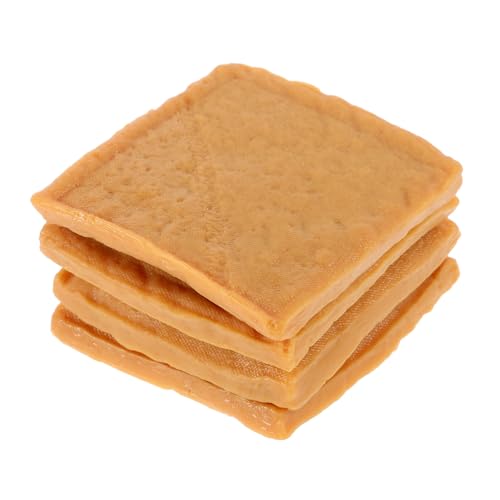 INOOMP 4 Stück Getrocknetes Tofu -Modell künstliches Tofu-Modell künstlich getrockneter Tofu künstlicher Tofu gefälschtes Tofu-Modell gefälschter Tofu Plastik Light Brown INOOMP 4 Stück Getrocknetes Tofu -Modell künstliches Tofu-Modell künstlich getrockneter Tofu künstlicher Tofu gefälschtes Tofu-Modell gefälschter Tofu Plastik Light Brown von INOOMP