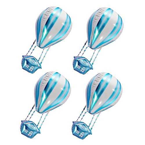 INOOMP 4 Stück Heißluftballon Dekoration bunt Blau hochzeitslaken hochzeitsbingo kinderspielzeug hochzeit deko Heißluftballon-Dekorationen Ballon zum Kindergeburtstag Aluminiumfolie Blue INOOMP 4 Stück Heißluftballon Dekoration bunt Blau hochzeitslaken hochzeitsbingo kinderspielzeug hochzeit deko Heißluftballon-Dekorationen Ballon zum Kindergeburtstag Aluminiumfolie Blue von INOOMP