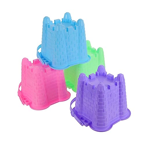 INOOMP 4 Stück Kinderspielzeugschloss Barrel Sandburgform Sandformen für den Strand Eimer für Sandburgen Sandburg-Eimer Beach Plastik INOOMP 4 Stück Kinderspielzeugschloss Barrel Sandburgform Sandformen für den Strand Eimer für Sandburgen Sandburg-Eimer Beach Plastik von INOOMP