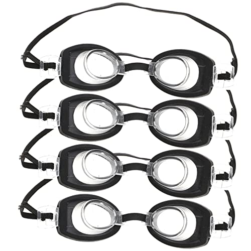 INOOMP 4 Stück Mini-Schwimmbrille Schwimmen Miniatur Babypuppe für Mädchen Gläser UV doll Accessories DIY-Puppenzubehör Kinderspielzeug Mini-Puppen-Dekore Puppenbrille Plastik Black von INOOMP