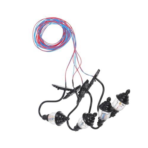 INOOMP 4 Stück Miniatur Wandlampe für Puppenhaus und Sandtischdekoration Luminöse Tischornamente Schwarz mit Warmem Licht für Miniaturmodelle und Kreative Bastelprojekte INOOMP 4 Stück Miniatur Wandlampe für Puppenhaus und Sandtischdekoration Luminöse Tischornamente Schwarz mit Warmem Licht für Miniaturmodelle und Kreative Bastelprojekte von INOOMP