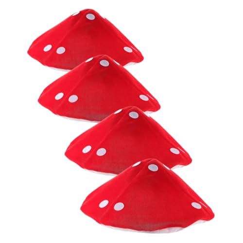 INOOMP 4 Stück Partyhut Neuheit Hüte Neuheit Pilzhut Partyhüte Für Pilzhut Kostüm Cosplay Kostümhüte Für Party Hut Mit Pilzkopfbedeckung Dekorationshut Zubehör Stoff Rot INOOMP 4 Stück Partyhut Neuheit Hüte Neuheit Pilzhut Partyhüte Für Pilzhut Kostüm Cosplay Kostümhüte Für Party Hut Mit Pilzkopfbedeckung Dekorationshut Zubehör Stoff Rot von INOOMP