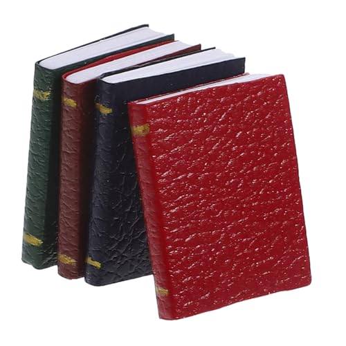 INOOMP 4 Stück Puppenhaus Miniaturbücher Im Maßstab 112 Leere Notizbücher Mini Bücher Puppenmöbel Zubehör Spielzeugzubehör Für Jungen Und Mädchen Dekoration INOOMP 4 Stück Puppenhaus Miniaturbücher Im Maßstab 112 Leere Notizbücher Mini Bücher Puppenmöbel Zubehör Spielzeugzubehör Für Jungen Und Mädchen Dekoration von INOOMP