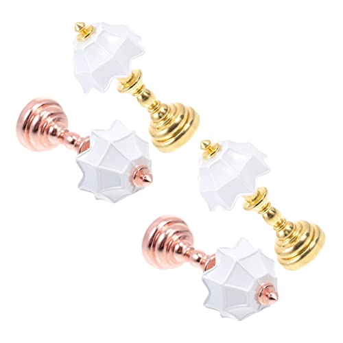 INOOMP 4 Stück Puppenstuben-Tischlampe Mini Puppenhaus Batterieleuchten für Puppenhäuser klein Bett Lampen Szene Landschaftsdekoration winzige nachttischlampe Eisen INOOMP 4 Stück Puppenstuben-Tischlampe Mini Puppenhaus Batterieleuchten für Puppenhäuser klein Bett Lampen Szene Landschaftsdekoration winzige nachttischlampe Eisen von INOOMP