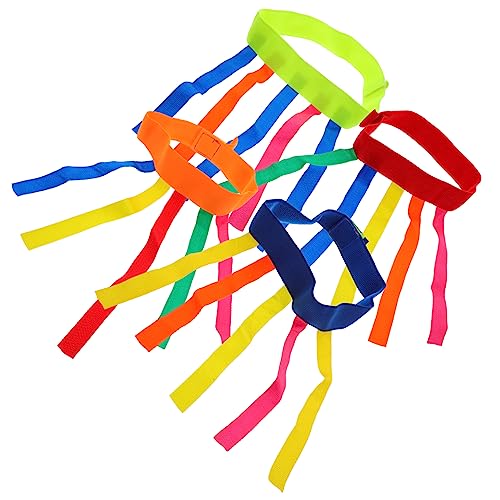 INOOMP 4 Stück Schwanzziehspiel Requisiten Tag Jagdspiel Im Freien Fangschwanzspiel Gürtel Laufspiel Im Freien Roter Fangschwanz Kinderspiel Kinderschwanzfangspiel Sporttag von INOOMP