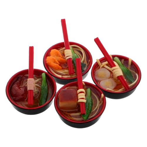 INOOMP 4 Stück Simulation Lebensmittelmodell Essen Nudelschüssel Requisiten Mini-Essen Lebensmittelverzierung aus Harz Mini-Food-Requisite Mini-Basteldekore PVC Black INOOMP 4 Stück Simulation Lebensmittelmodell Essen Nudelschüssel Requisiten Mini-Essen Lebensmittelverzierung aus Harz Mini-Food-Requisite Mini-Basteldekore PVC Black von INOOMP