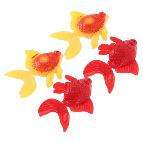 INOOMP 4 Stück Simulations-Goldfischmodell Kunstfische für Aquarien Aquarienfische gefälschter schwimmender Fisch künstliche schwimmende Fische Fisch Figur Plastik INOOMP 4 Stück Simulations-Goldfischmodell Kunstfische für Aquarien Aquarienfische gefälschter schwimmender Fisch künstliche schwimmende Fische Fisch Figur Plastik von INOOMP
