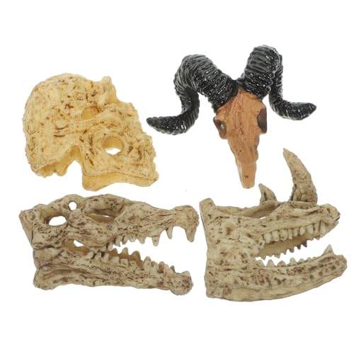INOOMP 4 Stück Simulierte Tierschädeldekoration Miniatur gefälscht Wand Puppe Schädelverzierung Landschaft Schmuck Schädel schmücken Schädel Schädelfigur Plastik INOOMP 4 Stück Simulierte Tierschädeldekoration Miniatur gefälscht Wand Puppe Schädelverzierung Landschaft Schmuck Schädel schmücken Schädel Schädelfigur Plastik von INOOMP