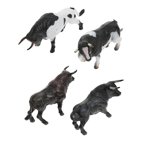 INOOMP 4 Stück Yak-modellspielzeug Ornament Kuh Kuhspielzeug Für Mini-kuhfiguren Hörner Bullenspielzeug Für Ausgestopft Bullenkuh-Figur Mini-stierfigur Plastik INOOMP 4 Stück Yak-modellspielzeug Ornament Kuh Kuhspielzeug Für Mini-kuhfiguren Hörner Bullenspielzeug Für Ausgestopft Bullenkuh-Figur Mini-stierfigur Plastik von INOOMP