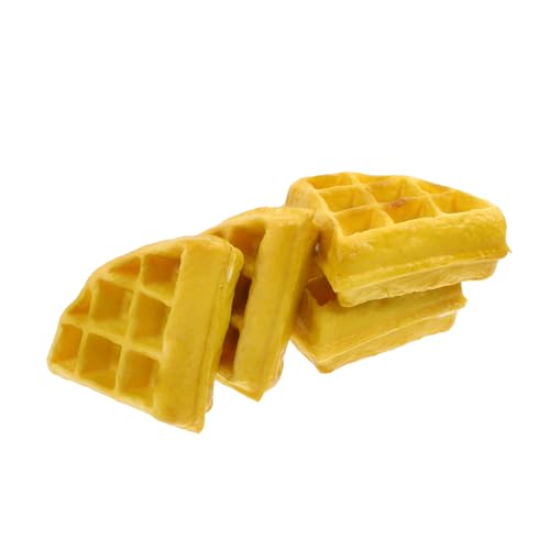 INOOMP 4 Stücke Waffelform Simulation Künstliches Brot Realistisches Spielfutter Waffel Falsch Dessert-simulationsmodell Single Waffle Fake Waffel Lernen Schaum Yellow INOOMP 4 Stücke Waffelform Simulation Künstliches Brot Realistisches Spielfutter Waffel Falsch Dessert-simulationsmodell Single Waffle Fake Waffel Lernen Schaum Yellow von INOOMP