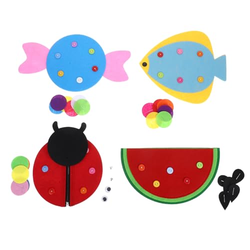 INOOMP 4 Teiliges Montessori Beschäftigungsbrett Für Kleinkinder Lernspielzeug Mit Knopf Und Reißverschluss Sensorische Aktivitäten Im Vorschulalter – DIY Handarbeit Montessori INOOMP 4 Teiliges Montessori Beschäftigungsbrett Für Kleinkinder Lernspielzeug Mit Knopf Und Reißverschluss Sensorische Aktivitäten Im Vorschulalter – DIY Handarbeit Montessori von INOOMP