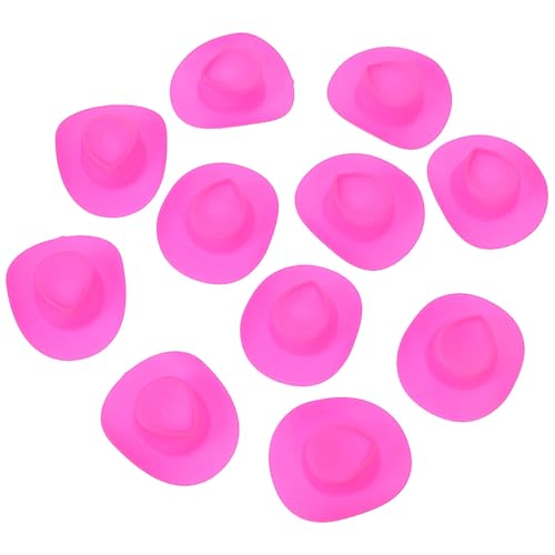 INOOMP 40 Stück Mini Cowboyhüte Plastik Miniatur Westernhüte für Puppen Party Zubehör und Diy Bastelprojekte für Kleine Cowgirls und Geburtstagsfeiern INOOMP 40 Stück Mini Cowboyhüte Plastik Miniatur Westernhüte für Puppen Party Zubehör und Diy Bastelprojekte für Kleine Cowgirls und Geburtstagsfeiern von INOOMP