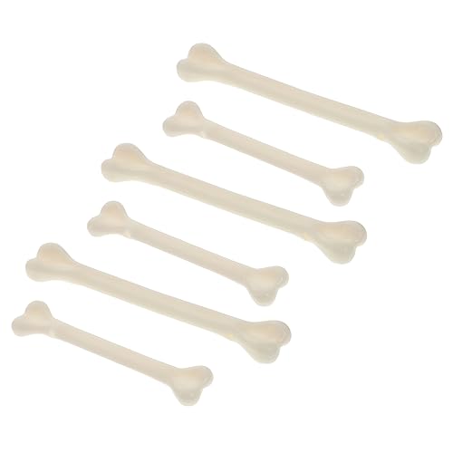 INOOMP 48Stücke Künstliche Weiße Plastikknochen für Halloween Dekoration Gruselige Spooky Skeleton Bones für Partys Spukhäuser und Streichrequisiten Große von INOOMP