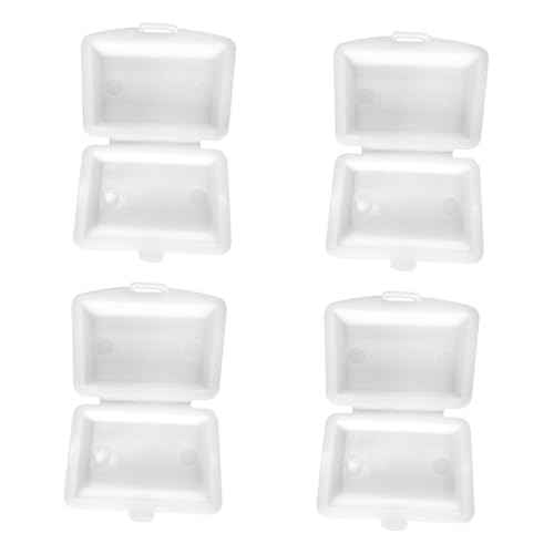 INOOMP 4Er-Packung Mini -Lunchbox -Modell Puppe Essen spielzeuge Lunch-Box Miniatur -Stütze Schaufenster Requisit Miniaturhaus Accessoire entzückendes Kinderspielzeug Plastik Weiß INOOMP 4Er-Packung Mini -Lunchbox -Modell Puppe Essen spielzeuge Lunch-Box Miniatur -Stütze Schaufenster Requisit Miniaturhaus Accessoire entzückendes Kinderspielzeug Plastik Weiß von INOOMP