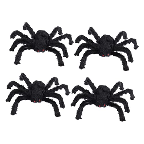 INOOMP 4Stücke Halloween Dekoration Plüsch Spinnen Requisiten Schwarz für Party Laden und Spukhaus Langlebig und Sicher Einfach zu Transportieren INOOMP 4Stücke Halloween Dekoration Plüsch Spinnen Requisiten Schwarz für Party Laden und Spukhaus Langlebig und Sicher Einfach zu Transportieren von INOOMP