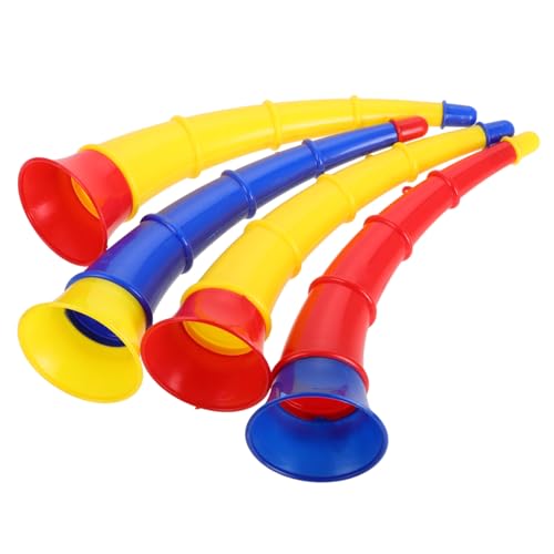 INOOMP 4Stücke Ochsenhorn Trompetenspielzeug für Musikinstrument für Schule und Partys Kreatives Design für Musikalisches Engagement und Sicheres im Kindergarten INOOMP 4Stücke Ochsenhorn Trompetenspielzeug für Musikinstrument für Schule und Partys Kreatives Design für Musikalisches Engagement und Sicheres im Kindergarten von INOOMP