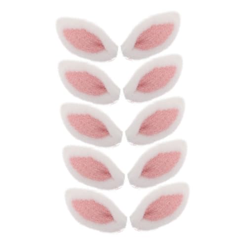INOOMP 5 Paare Hasenohr Stirnband Ästhetisches Hasenohr für Haarspangen Hasenohren zum Selbermachen Hasenkostümzubehör Hasenohren Cosplay Hasenohranhänger Stoff INOOMP 5 Paare Hasenohr Stirnband Ästhetisches Hasenohr für Haarspangen Hasenohren zum Selbermachen Hasenkostümzubehör Hasenohren Cosplay Hasenohranhänger Stoff von INOOMP