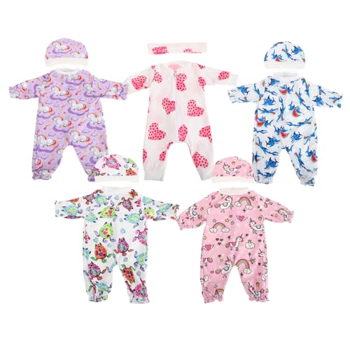 INOOMP 5 Sätze Puppenkleidung Babypuppe und Zubehör Puppenhauszubehör Zubehör für Babypuppen realistische Babypuppensachen Babypuppen-Outfit Puppenzubehör für Jungen Mini-Puppen Stoff INOOMP 5 Sätze Puppenkleidung Babypuppe und Zubehör Puppenhauszubehör Zubehör für Babypuppen realistische Babypuppensachen Babypuppen-Outfit Puppenzubehör für Jungen Mini-Puppen Stoff von INOOMP