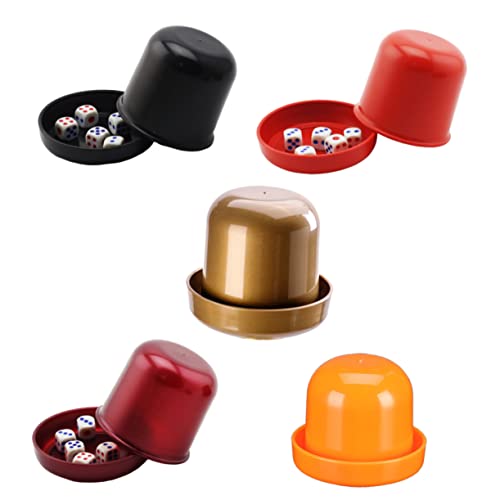 INOOMP 5 Sätze Würfel Würfelbecher Tasse Würfel Rechts Würfelspiel Farbwürfelbecher Würfelstapelbecher Würfelbecher-Spiel Würfelhalter Würfeltablett Spiel Würfel INOOMP 5 Sätze Würfel Würfelbecher Tasse Würfel Rechts Würfelspiel Farbwürfelbecher Würfelstapelbecher Würfelbecher-Spiel Würfelhalter Würfeltablett Spiel Würfel von INOOMP