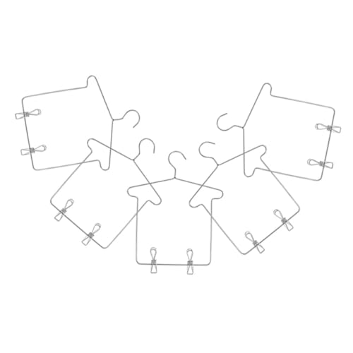 INOOMP 5 Sets Mini Kleiderbügel Aus Metall Kleiderhalter Für Puppenkleidung Kleider Outfits Drahtgestell Hosenbügel Für Miniatur Puppenhäuser Kleiderschränke Schlafzimmerzubehör INOOMP 5 Sets Mini Kleiderbügel Aus Metall Kleiderhalter Für Puppenkleidung Kleider Outfits Drahtgestell Hosenbügel Für Miniatur Puppenhäuser Kleiderschränke Schlafzimmerzubehör von INOOMP