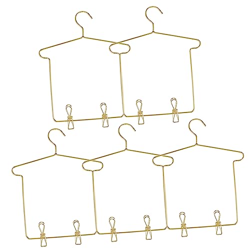 INOOMP 5 Sets Puppenbügel Kleiderbügel Puppenkleidung Kleiderbügel Mit Miniaturen Puppenhaus Zubehör Mini Kleiderbügel Mädchenkleidung Mini Ornamente Mini Möbel Goldenes INOOMP 5 Sets Puppenbügel Kleiderbügel Puppenkleidung Kleiderbügel Mit Miniaturen Puppenhaus Zubehör Mini Kleiderbügel Mädchenkleidung Mini Ornamente Mini Möbel Goldenes von INOOMP