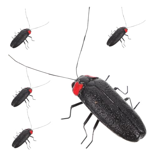 INOOMP 5 Stück Firefly Micro Landscape Bauernhoffiguren Terrariumverzierung Lehmdekorationen Dekoration Für Kleine Gartenmöbelverzierungen Gartendekor Feenhaus Zubehör Ton Black von INOOMP