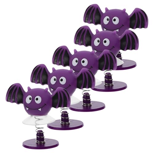 INOOMP 5 Stück Hüpfende Fledermausfigur Halloween Party Sprungspielzeug Schläger Frühling Springende Federspielzeuge Springendes Lustige Springende Spielzeuge Eisen Violett INOOMP 5 Stück Hüpfende Fledermausfigur Halloween Party Sprungspielzeug Schläger Frühling Springende Federspielzeuge Springendes Lustige Springende Spielzeuge Eisen Violett von INOOMP